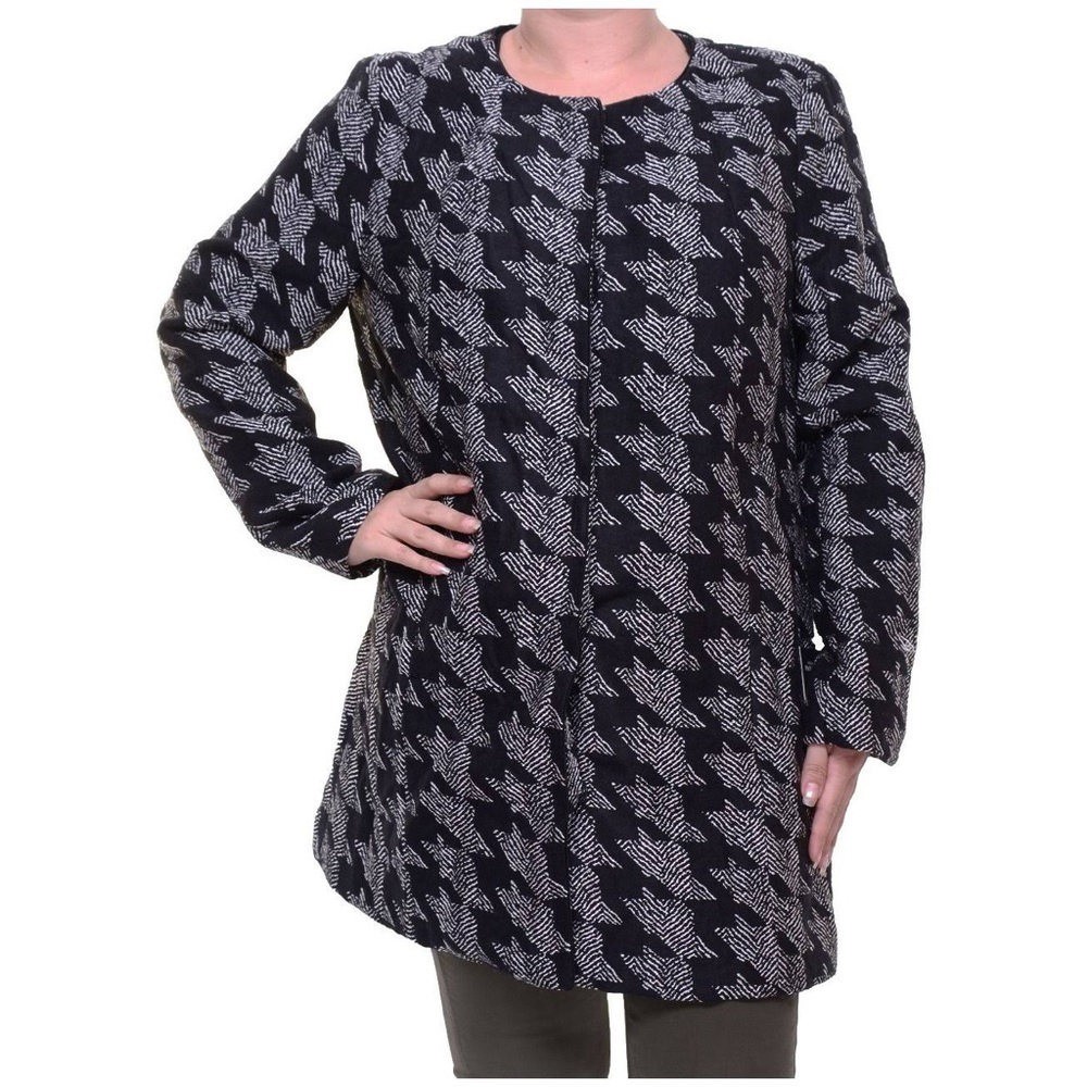 NWT! Alfani Prima houndstooth jacquard jacket. - Picture 2 of 9